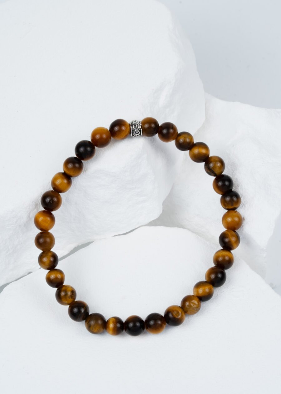 6mm Kaplan Gözü Doğal Taş Bileklik