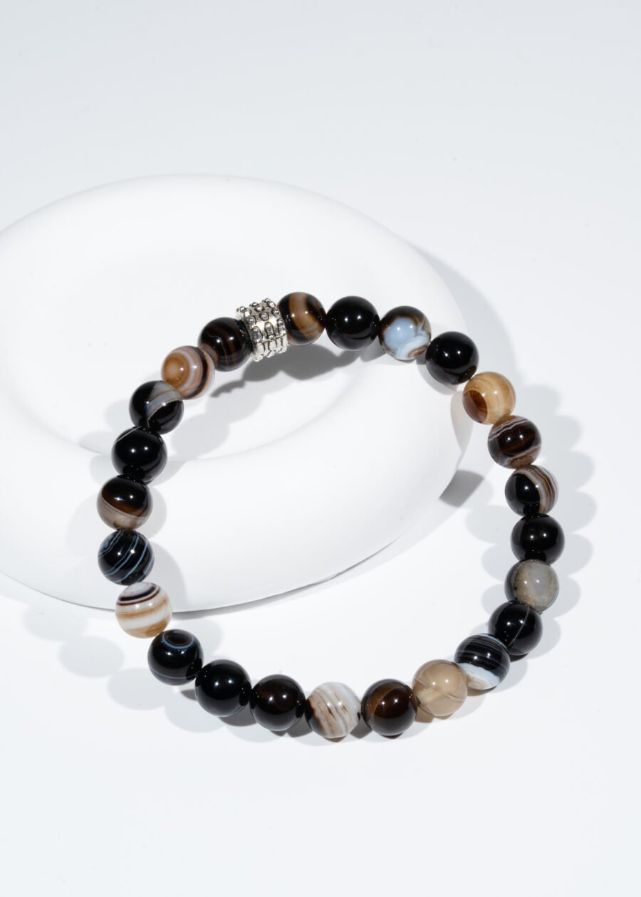 8mm Siyah Göz Akik Doğal Taş Bileklik 8mm Siyah Göz Akik Doğal Taş Bileklik