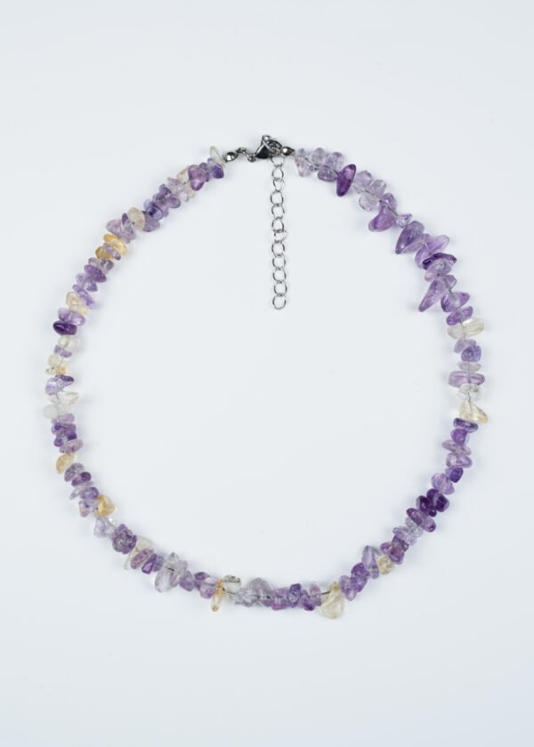 Kırıktaş Ametrin (Ametist & Sitrin) Doğal Taş Kolye - Görsel 3