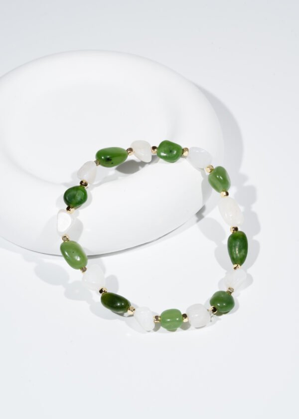 Ay Taşı & Yeşim Taşı Doğal Taş Bileklik