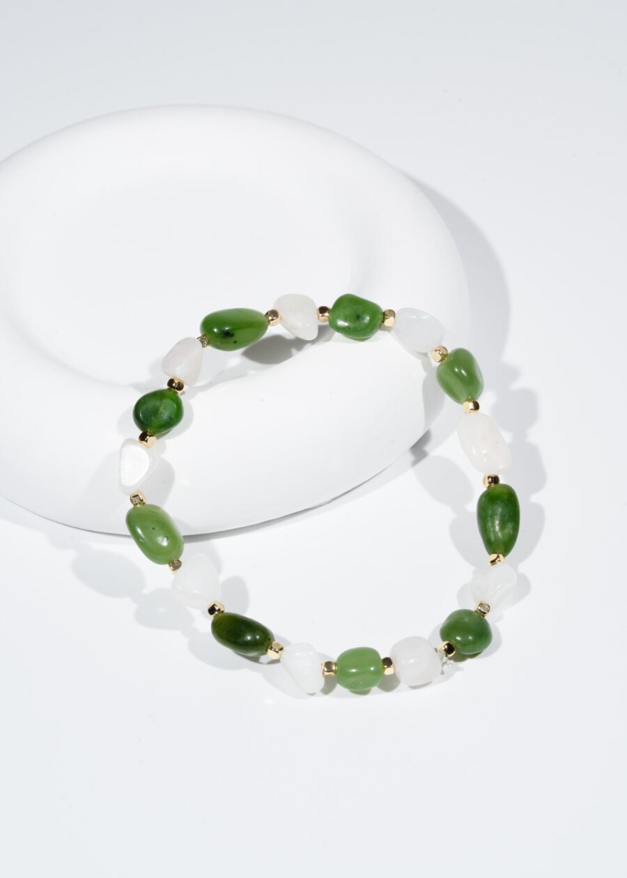 Ay Taşı & Yeşim Taşı Doğal Taş Bileklik