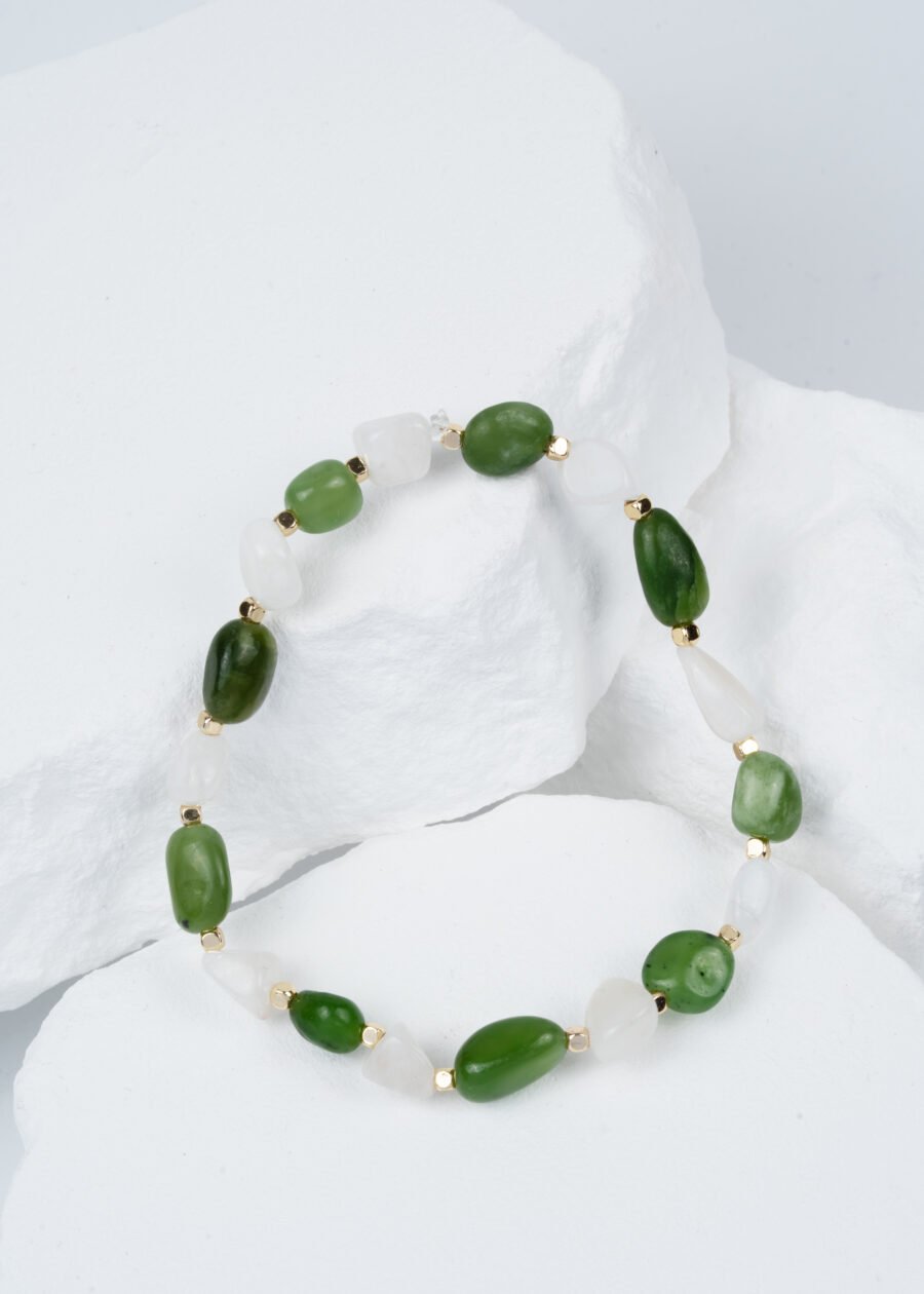 Ay Taşı & Yeşim Taşı Doğal Taş Bileklik