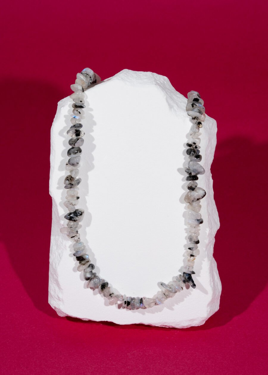 Kırıktaş Ay Taşı Doğal Taş Kolye