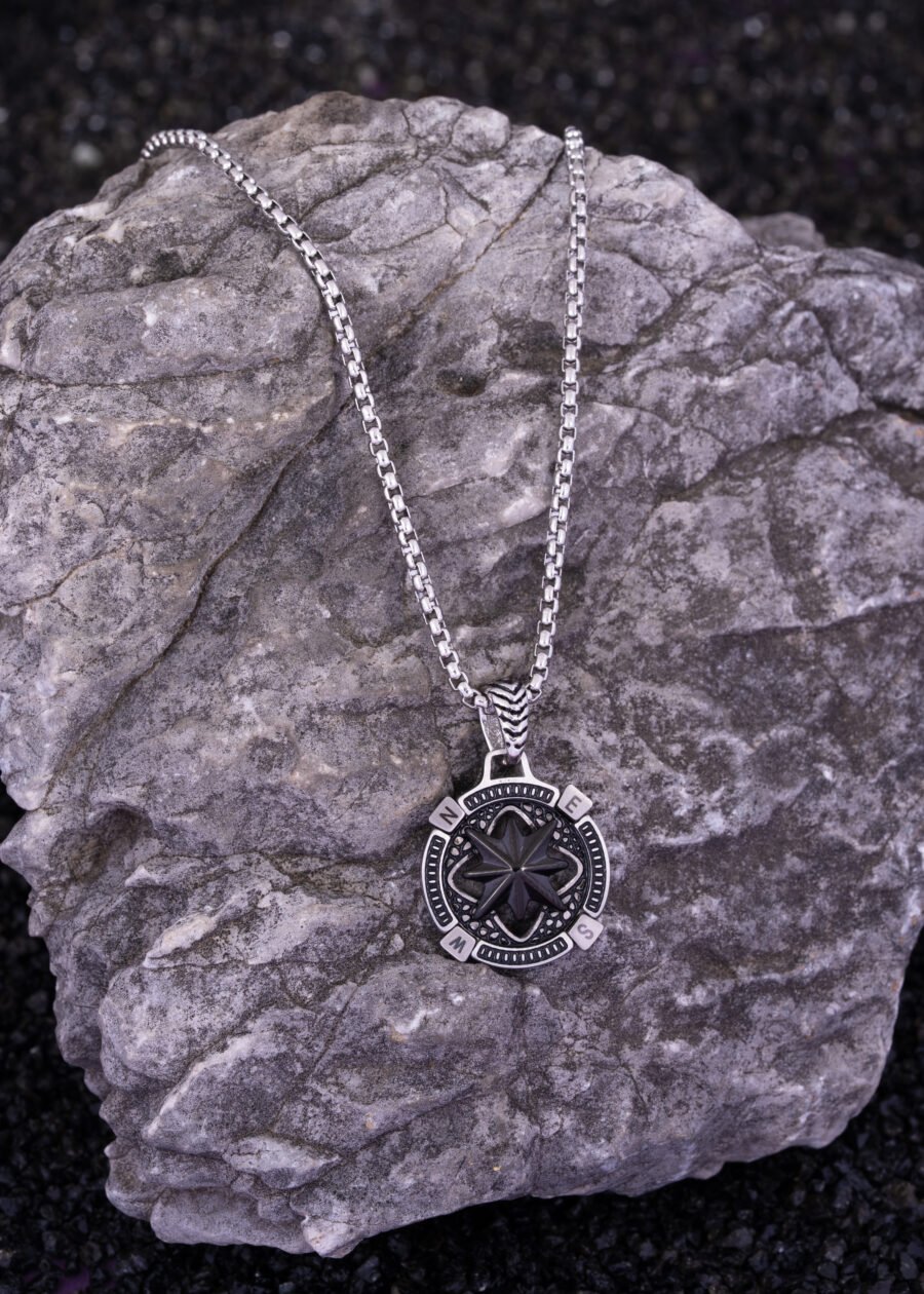 Pusula Premium 316L Çelik Kolye