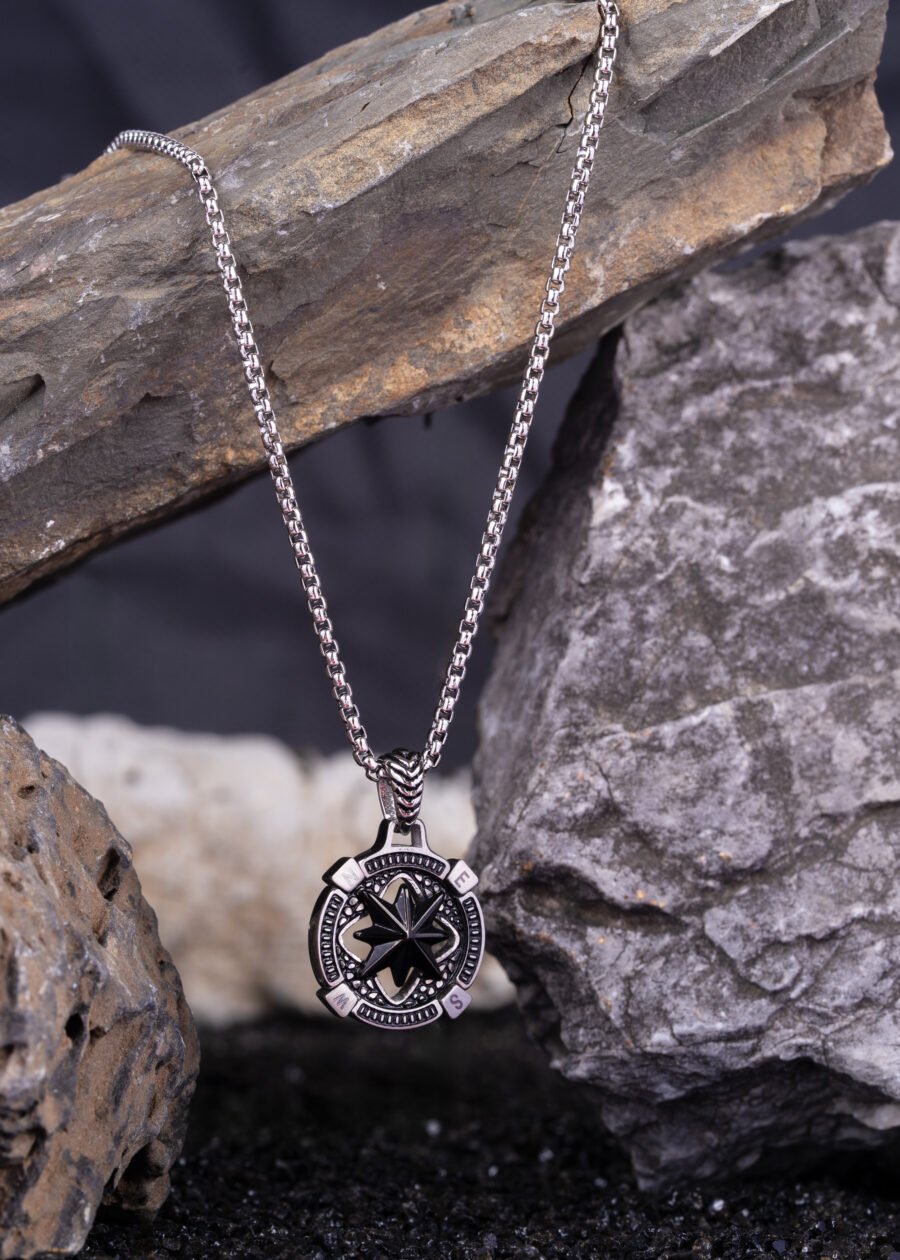 Pusula Premium 316L Çelik Kolye