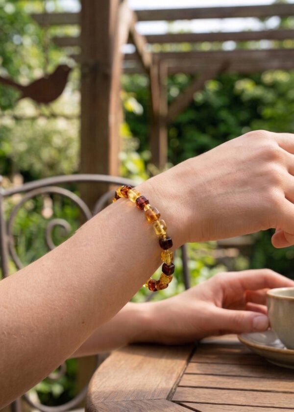 Kehribar Doğal Taş Bileklik